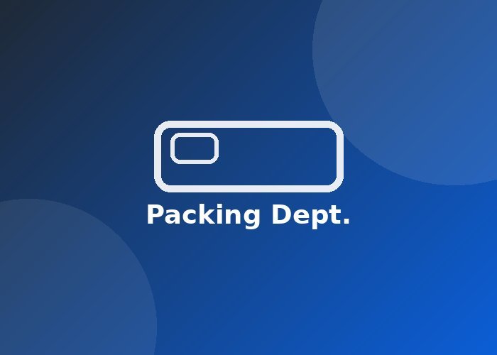 Packing department